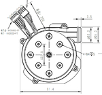 OWB9250C Fırçasız DC Santrifüj Blower Endüstriyel CPAP Blower Fan 3.1 '' 8Kpa 24V